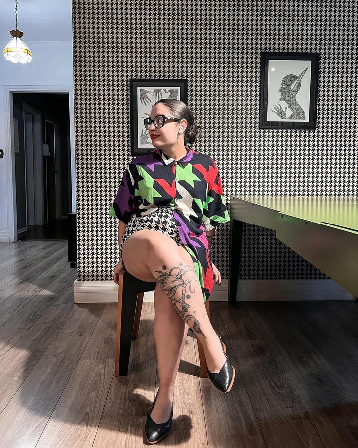 Angélica Camargo em um dos espaços do Mofo